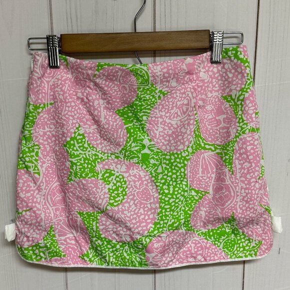 Lilly Pulitzer Cosette Skort – Limeade “Cheat Ya” – Size 00 – EUC – Bow Hem - Picture 2 of 11